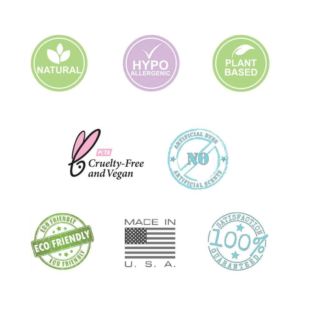 Collection of product certification logos on a white background