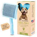 Curved Blue Small Pet Slicker Brush